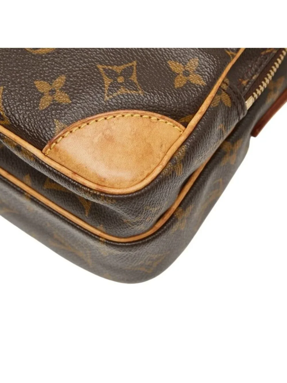 ★SOLD★ Louis Vuitton Monogram Amazon Crossbody Shoulder Bag Brown Leather - Picture 4 of 10
